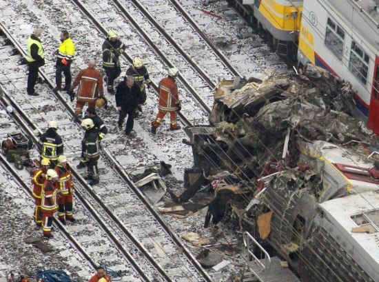 Terrible railway accident near Brussels - 03