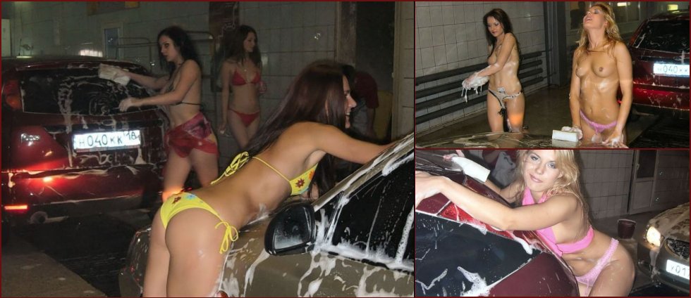 Nude car wash somewhere in provincial Russia - 16