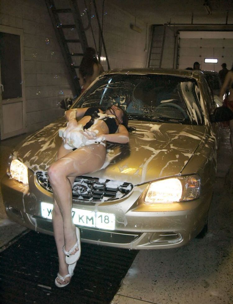 Nude car wash somewhere in provincial Russia - 11