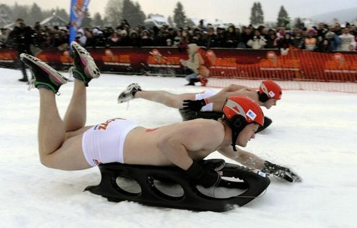 Unusual sled race in Germany - 08