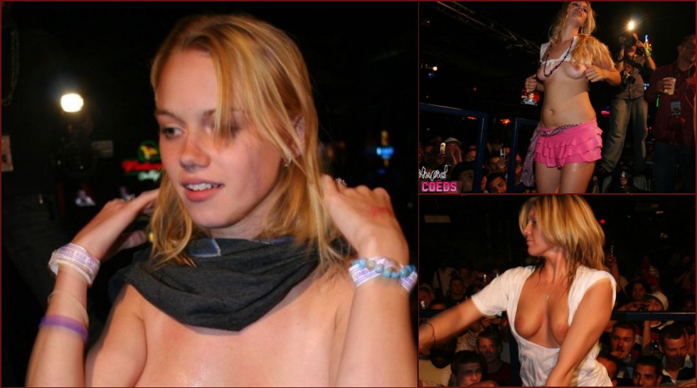 Girls show their tits at Florida’s wet t-shirt contest - 9