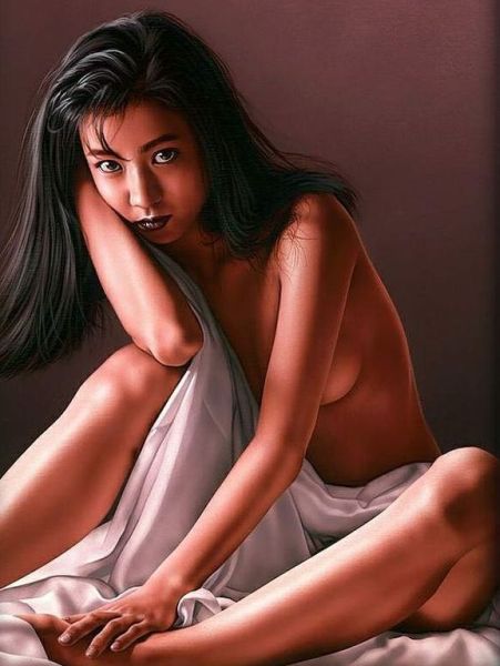 Sensual Asian girls in erotic drawings of Barn Dog - 00