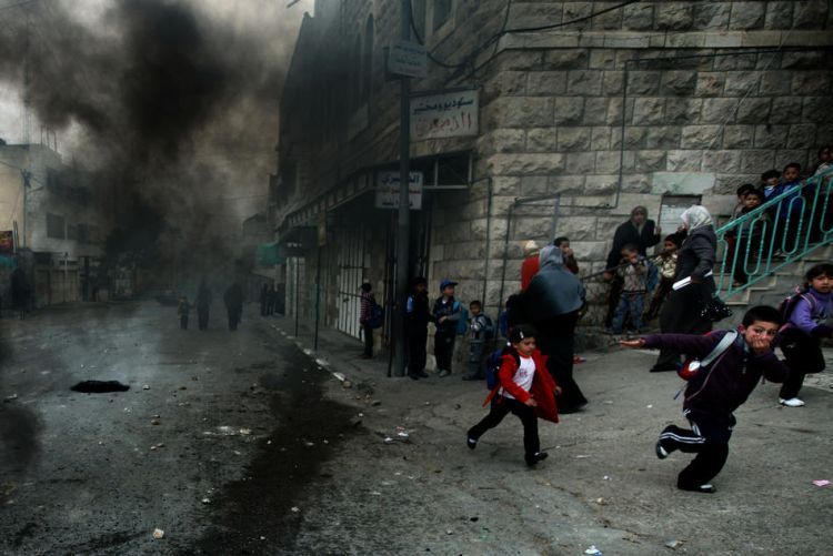 Riots in the streets of Hebron - 25