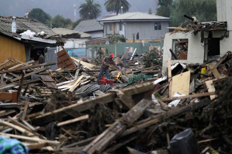 Consequences of the earthquake in Chile. Three days later - 24