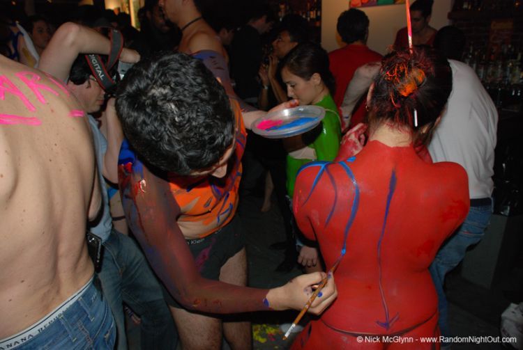 Body art party in one New York club - 09