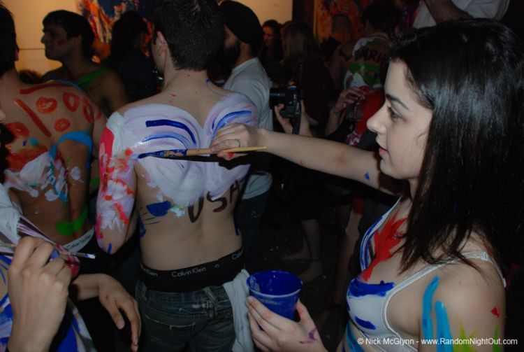 Body art party in one New York club - 12
