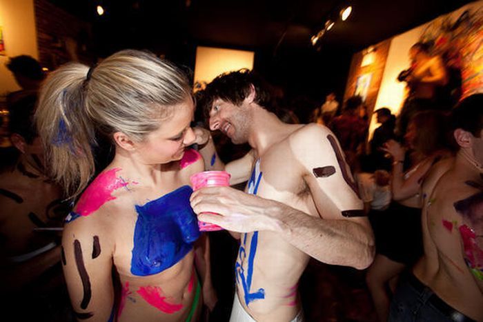 Body art party in one New York club - 15