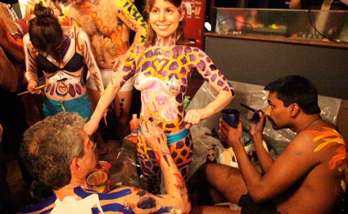 Body art party in one New York club - 43
