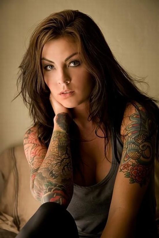 Compilation of hot girls with tattoos - 39