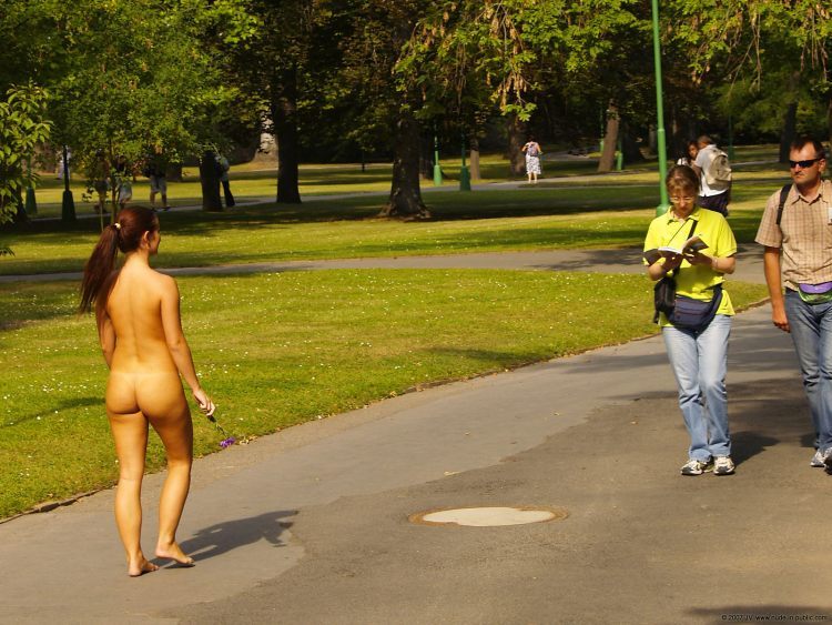 These babes just love to go naked in public places - 40
