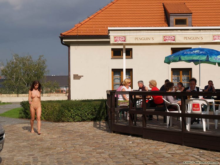 These babes just love to go naked in public places - 46