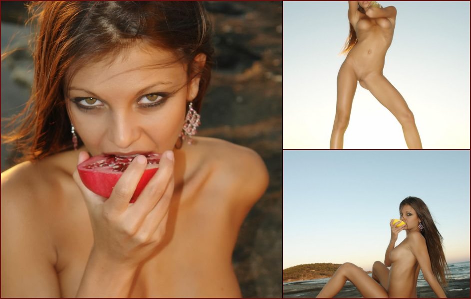 Nice photo session with exotic fruits - 20