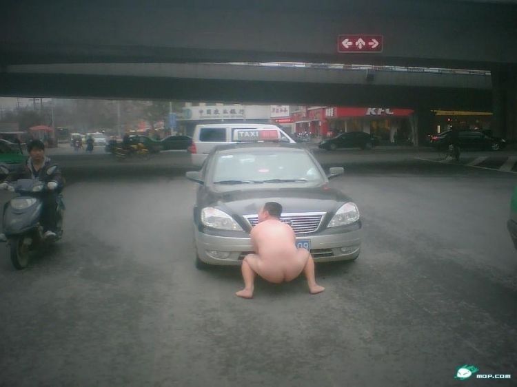 Very unusual naked protest - 01