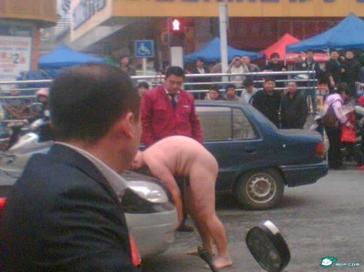 Very unusual naked protest - 04