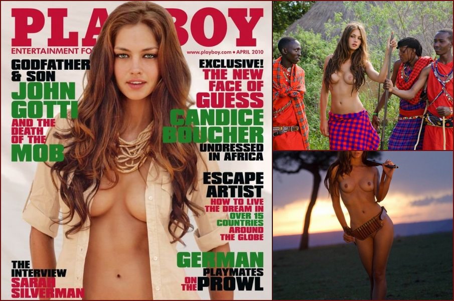 The South African model Candice Boucher in Playboy - 7