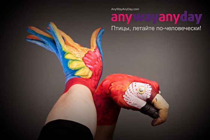 Creative advertising with painted hands - 31