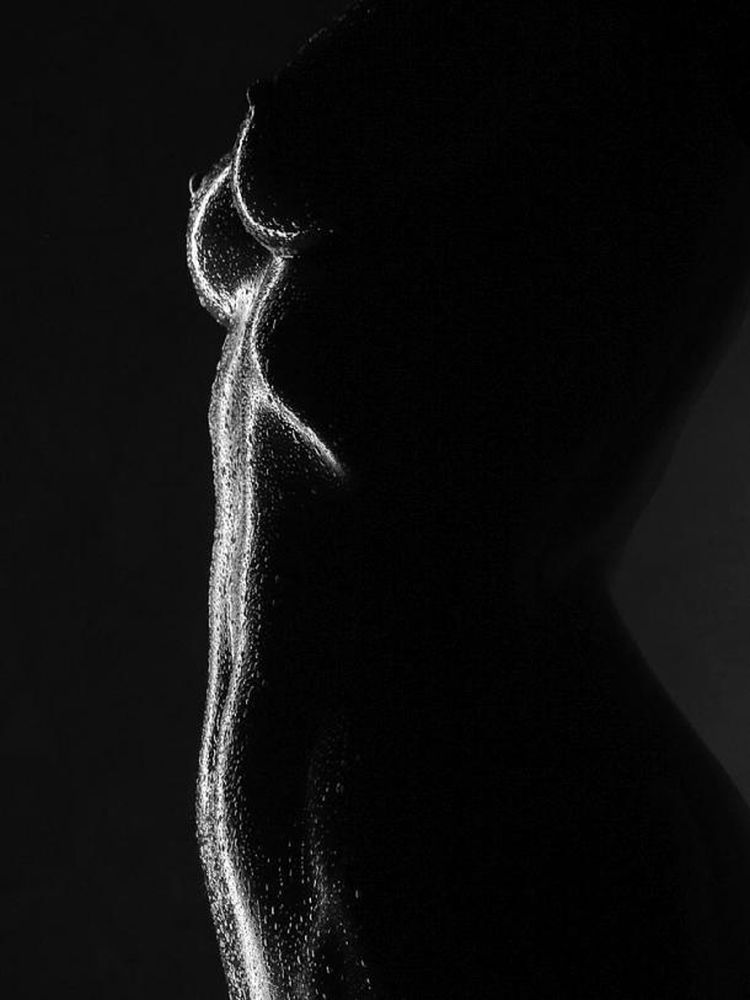 Black and white photos of a naked body by Waclaw Wantuch - 37