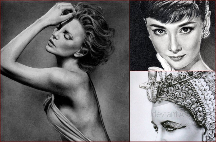 Realistic portraits of celebrities drawn in pencil - 13