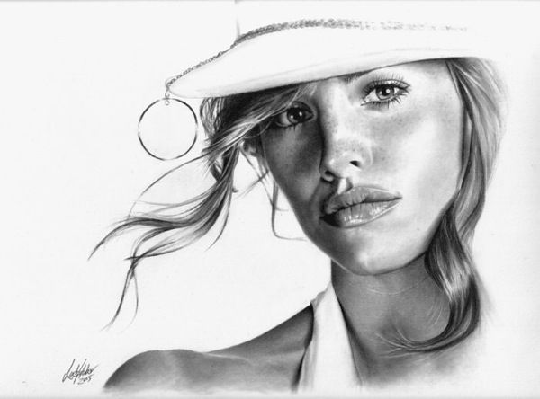 Realistic portraits of celebrities drawn in pencil - 10