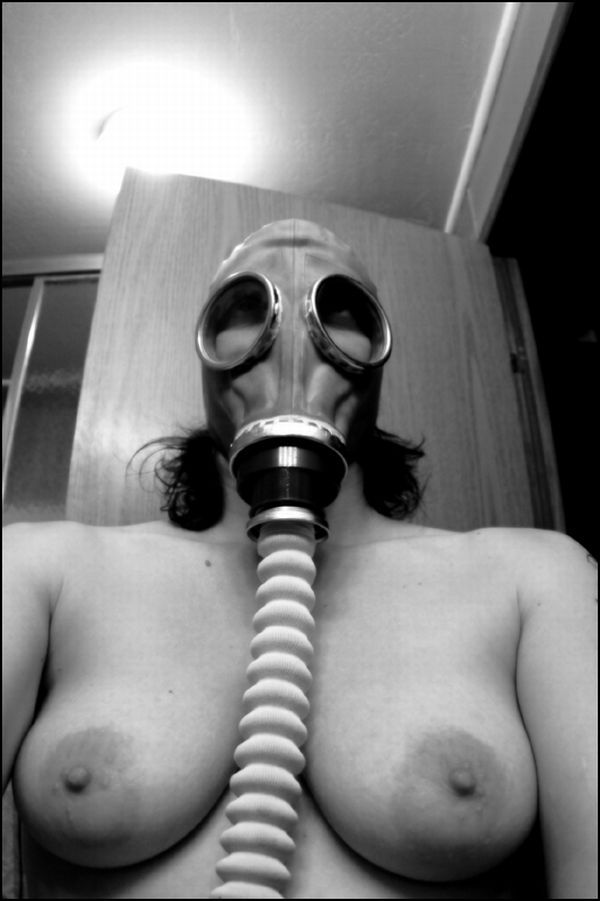 Girls in gas masks, a very unusual fetish - 33
