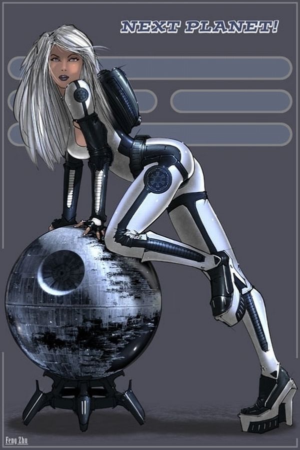 Pin-up illustrations of Star Wars from Feng Zhu - 02