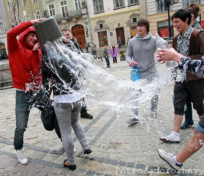 Unusual Ukrainian tradition - Wet Monday - 17