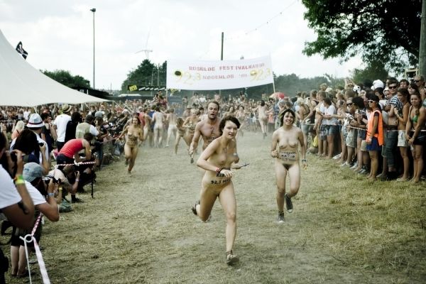 Naked sprint at the Roskilde Music Festival - 19