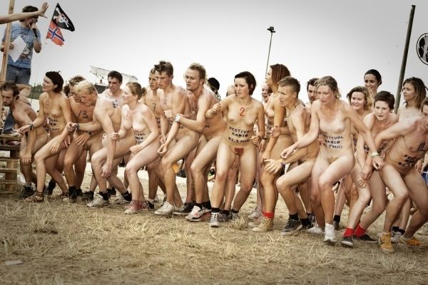 Naked sprint at the Roskilde Music Festival - 21
