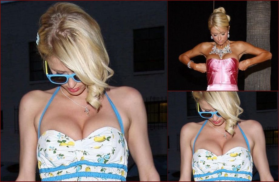 Paris Hilton cannot take her eyes from her own breasts. And I perfectly understand why ;) - 5
