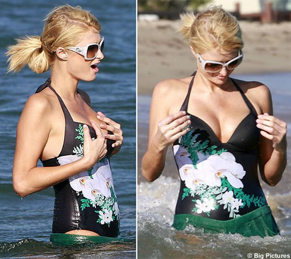 Paris Hilton cannot take her eyes from her own breasts. And I perfectly understand why ;) - 08