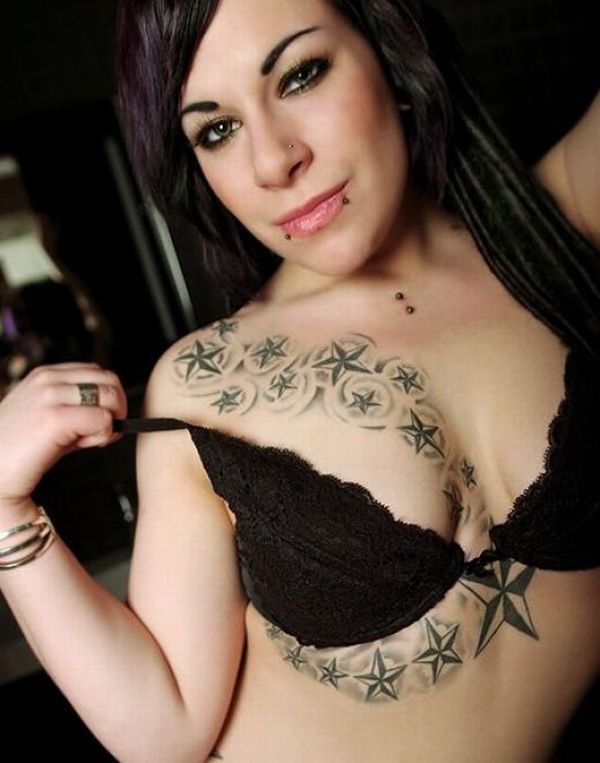 Tattoos on women's breasts – add to the beauty or disfigure it? - 17