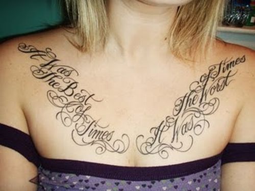 Tattoos on women's breasts – add to the beauty or disfigure it? - 36