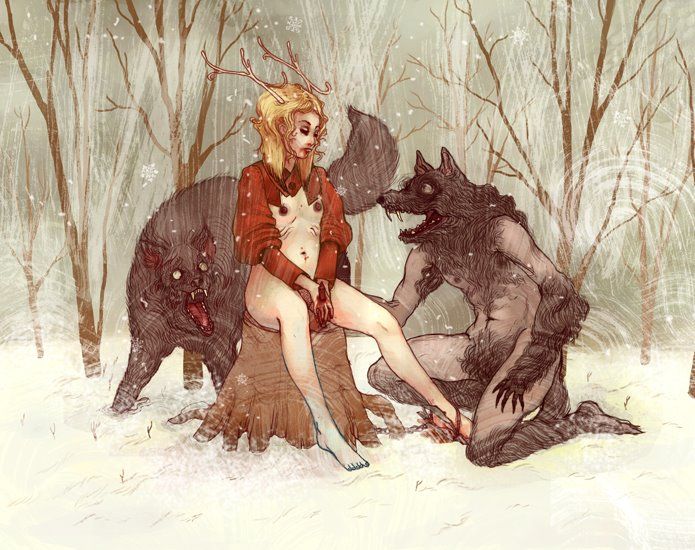 Adult pictures of fairy-tale characters from the artist Chelsea Greene Lewyta - 09