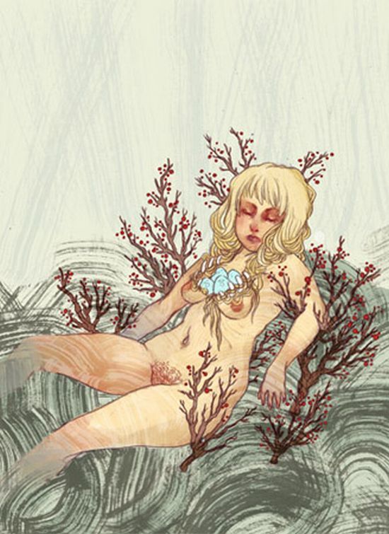 Adult pictures of fairy-tale characters from the artist Chelsea Greene Lewyta - 20
