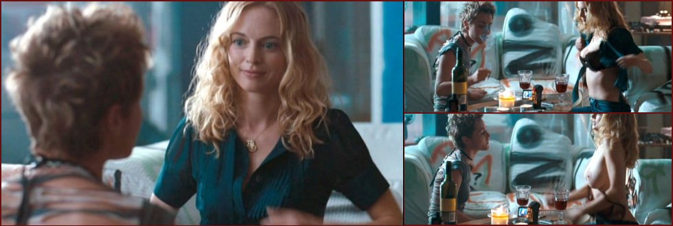 Heather Graham featured topless in a lesbian scene. 