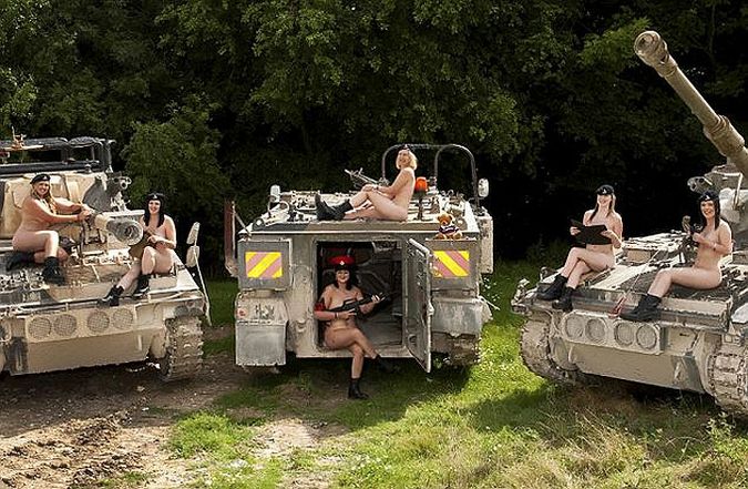The wives of British soldiers were photographed naked for a calendar - 04