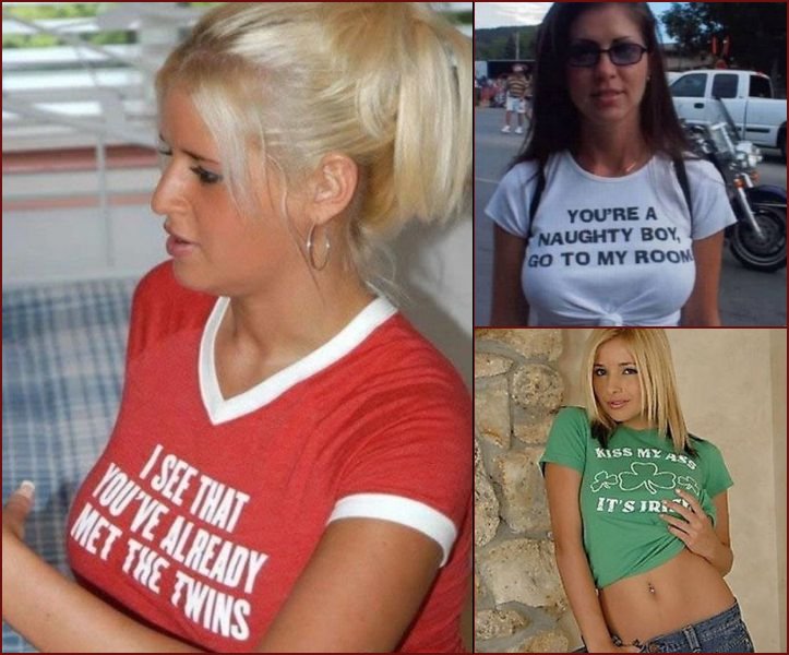 Girls in funny t-shirts - 19