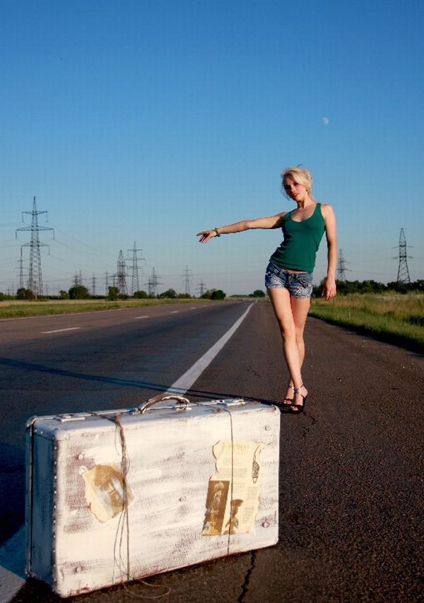 Hitchhiking. These beauties will show how to get quickly at your destination - 06