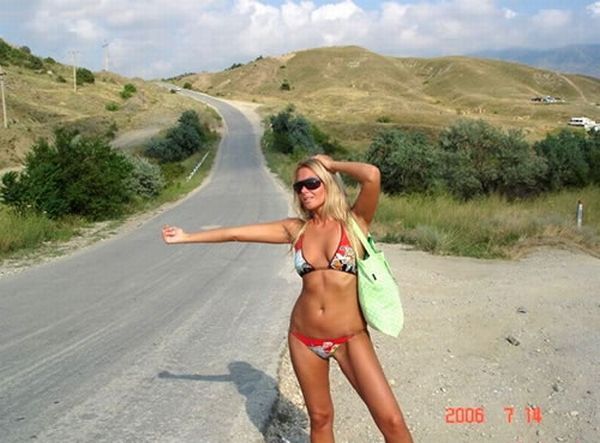 Hitchhiking. These beauties will show how to get quickly at your destination - 14