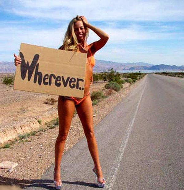 Hitchhiking. These beauties will show how to get quickly at your destination - 17