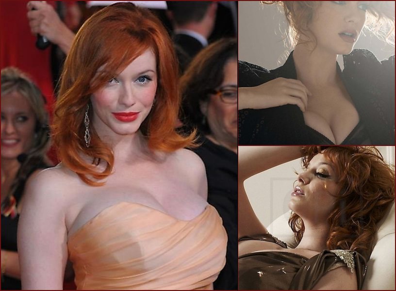 Red-headed ‘devil’ Christina Hendricks and her stunning forms - 24