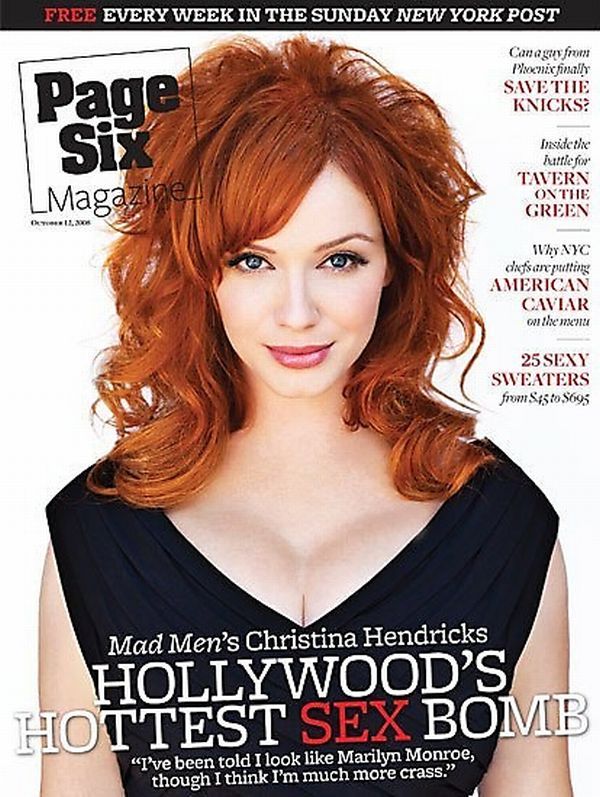 Red-headed ‘devil’ Christina Hendricks and her stunning forms - 18