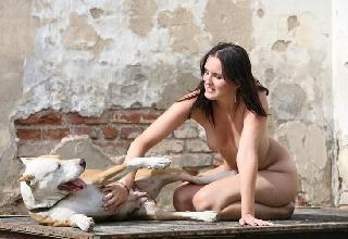 People Nude With Pets