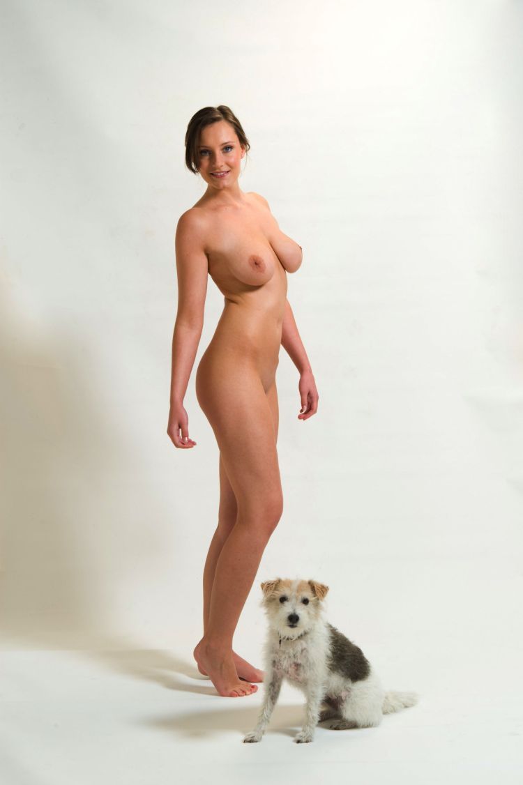 Naked ladies with dogs - 19