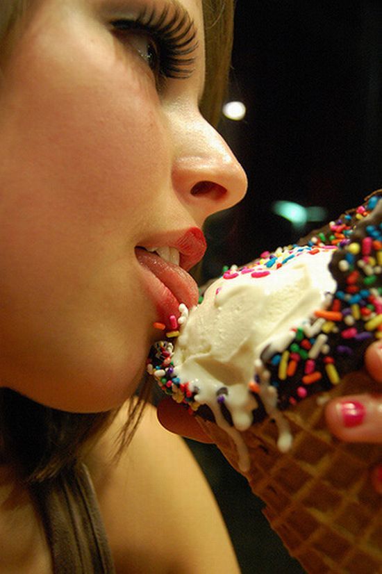 Very tasty combination of girls and ice cream - 34