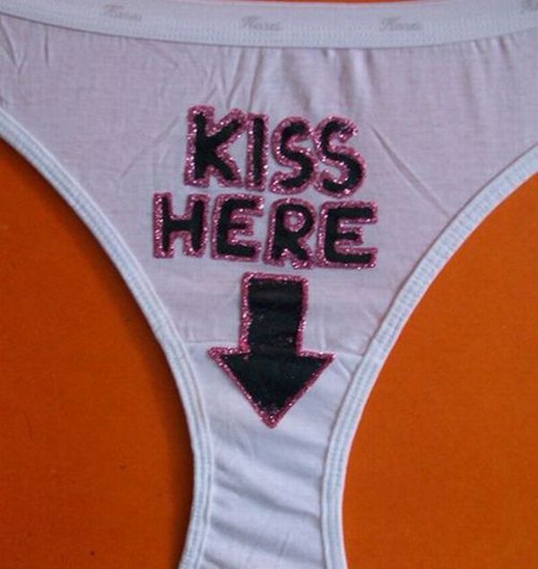 Women's panties with funny slogans - 03