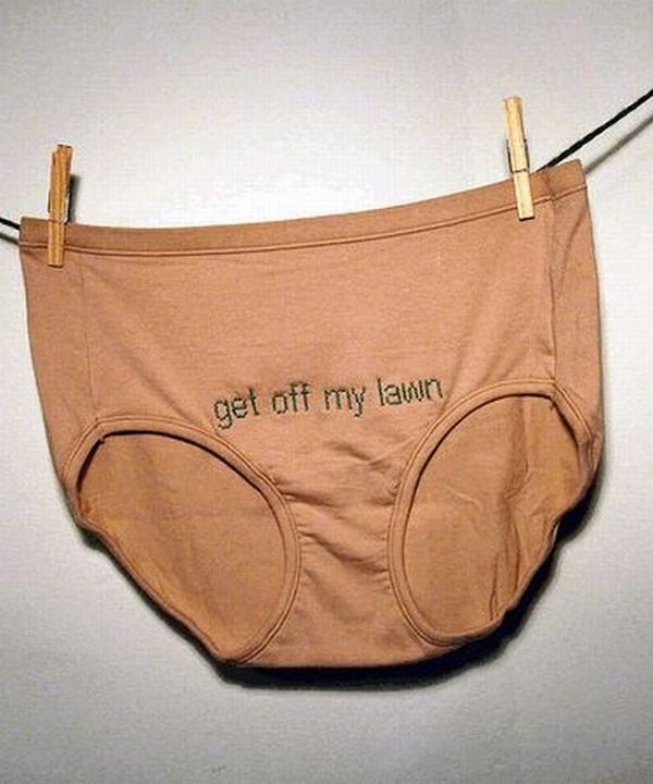 Women's panties with funny slogans - 06