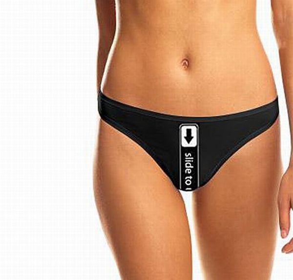 Women's panties with funny slogans - 08