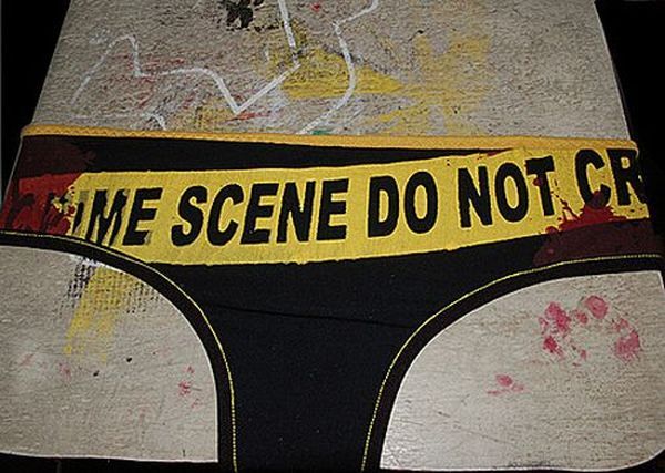 Women's panties with funny slogans - 09