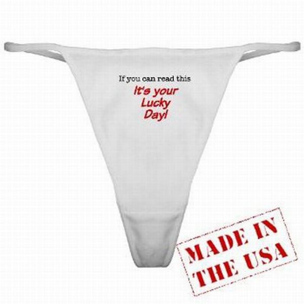 Women's panties with funny slogans - 12